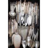 20th century Danish silver part table service of Georg Jensen Acorn pattern cutlery