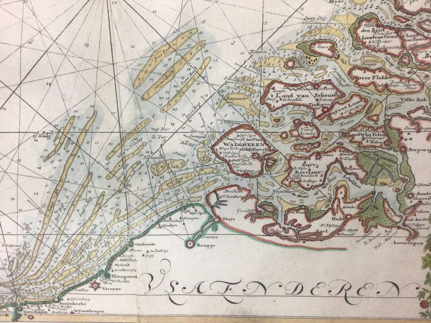 Joannes Van Keulen, engraved sea chart of the English Channel - Image 5 of 7