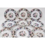Group of Victorian Mason's Ironstone dinner ware decorated in the Oriental style, including 14 dinne