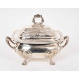 Georgian silver entrée dish and cover