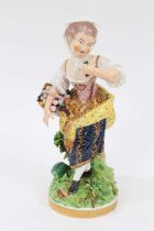 A Bloor Derby figure of a young woman, circa 1820