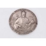 Large silver (935) Charles University in Prague commemorative medal