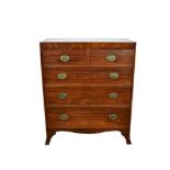 Regency mahogany chest of drawers