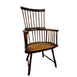 Late 18th/early 19th century primitive comb back Windsor chair