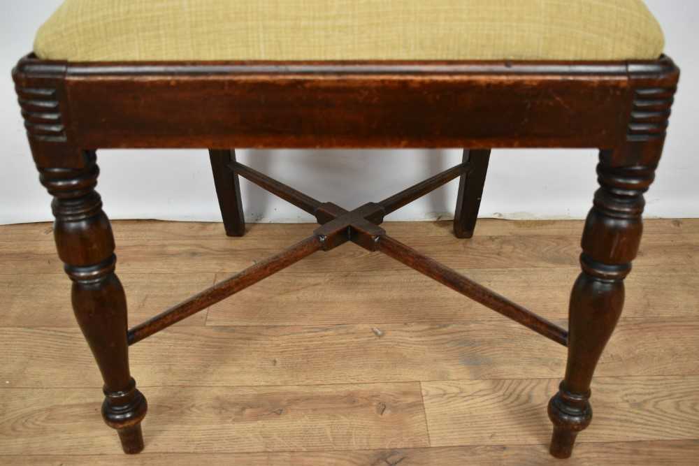 Set of four Regency mahogany bar back dining chairs - Image 4 of 5