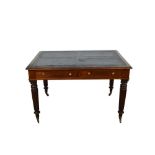 Late Regency mahogany library table