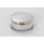 Early 20th century silver jewellery / trinket box