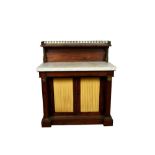 Regency rosewood chiffonier with marble top