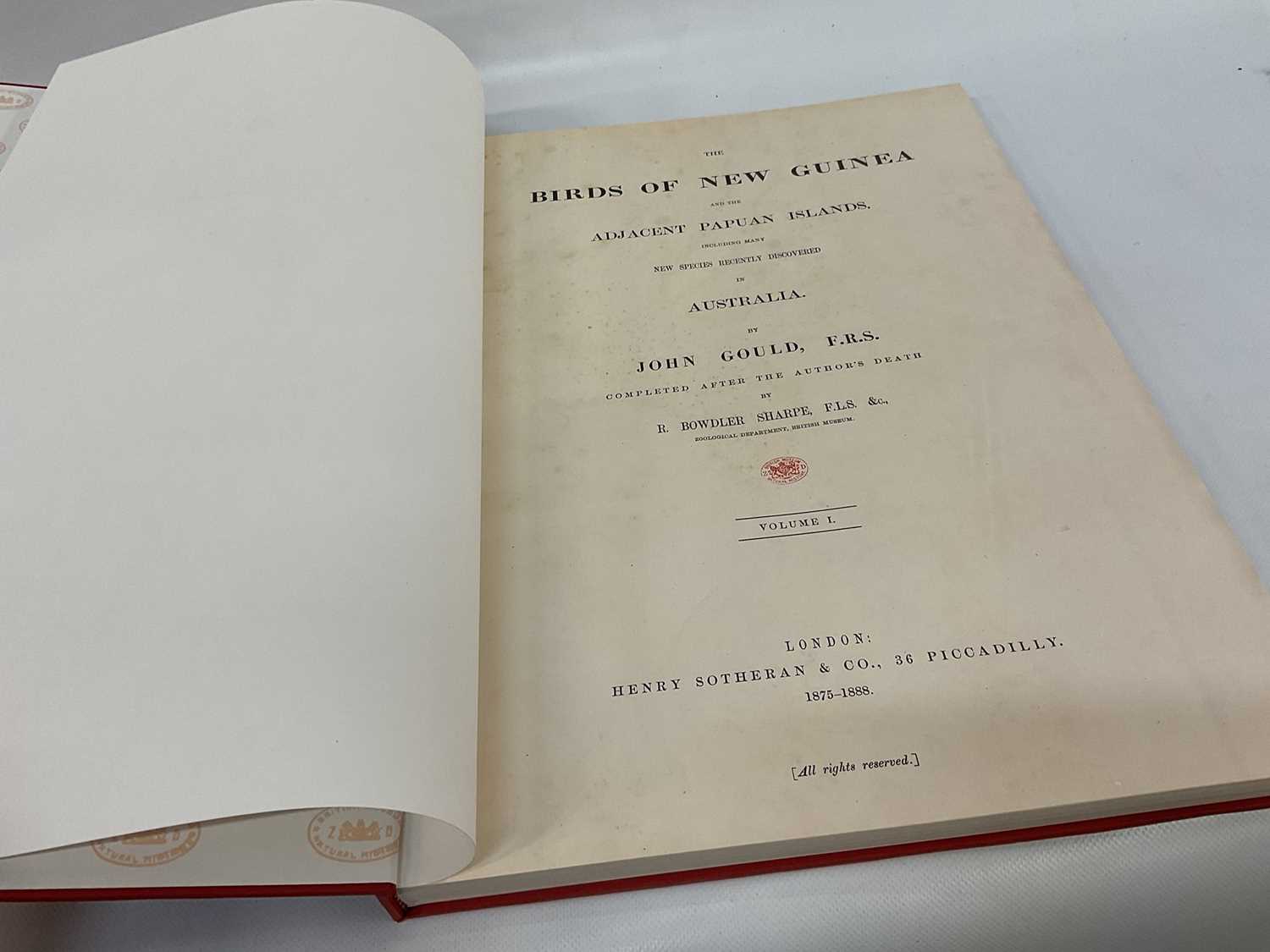 John Gould - Birds of New Guinea, vols. 1, 2 and 5, facsimile edition by Hill House, all numbered (3 - Image 3 of 8