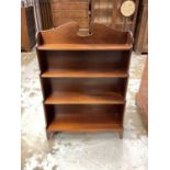 Mahogany waterfall bookcase