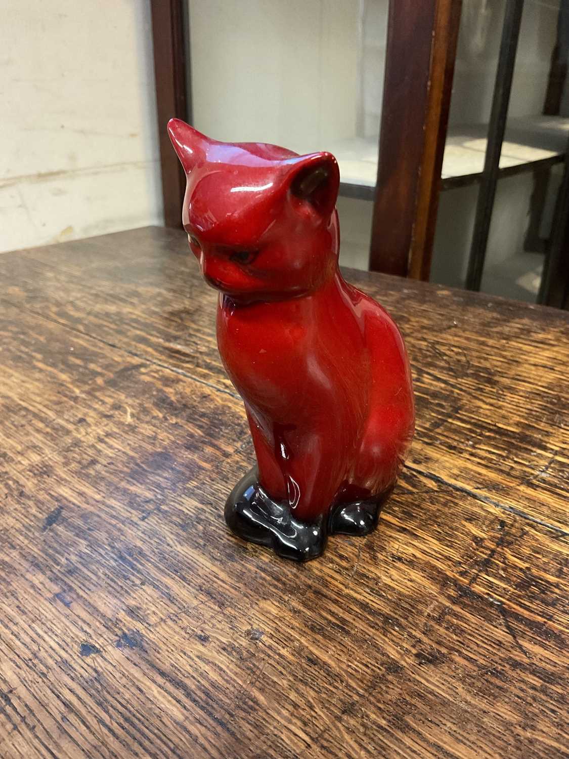 Royal Doulton Flambé model of a cat