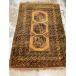 Large Pakistani Tekke rug on gold ground