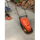 Flymo Hover Compact 330 electric lawnmower, boxed