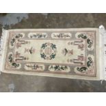 Two Chinese wash rugs