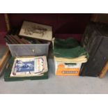 Group of ephemera, including WW1 related, and a tin deeds box