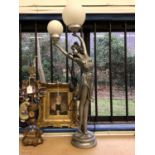 Reproduction Art Deco style figural lamp