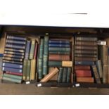 Three boxes of books relating to Samuel Pepys, Johnson, Boswell and John Evelyn