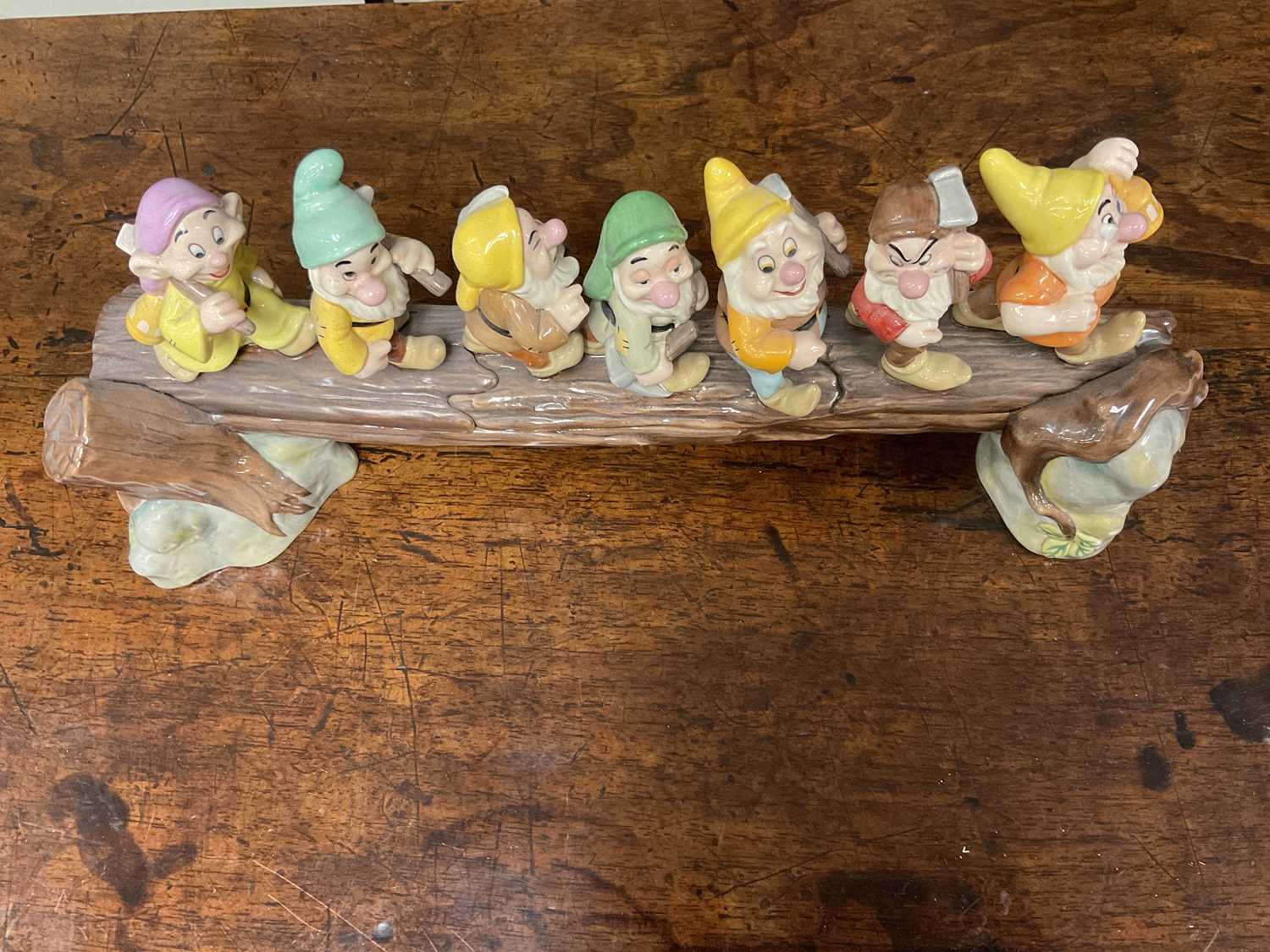 Doulton Figural group of Disney's seven dwarfs, together with Doulton figure of a horse and a Royal - Image 4 of 8