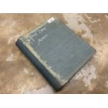 Vintage postcard album containing approximately 100 cards