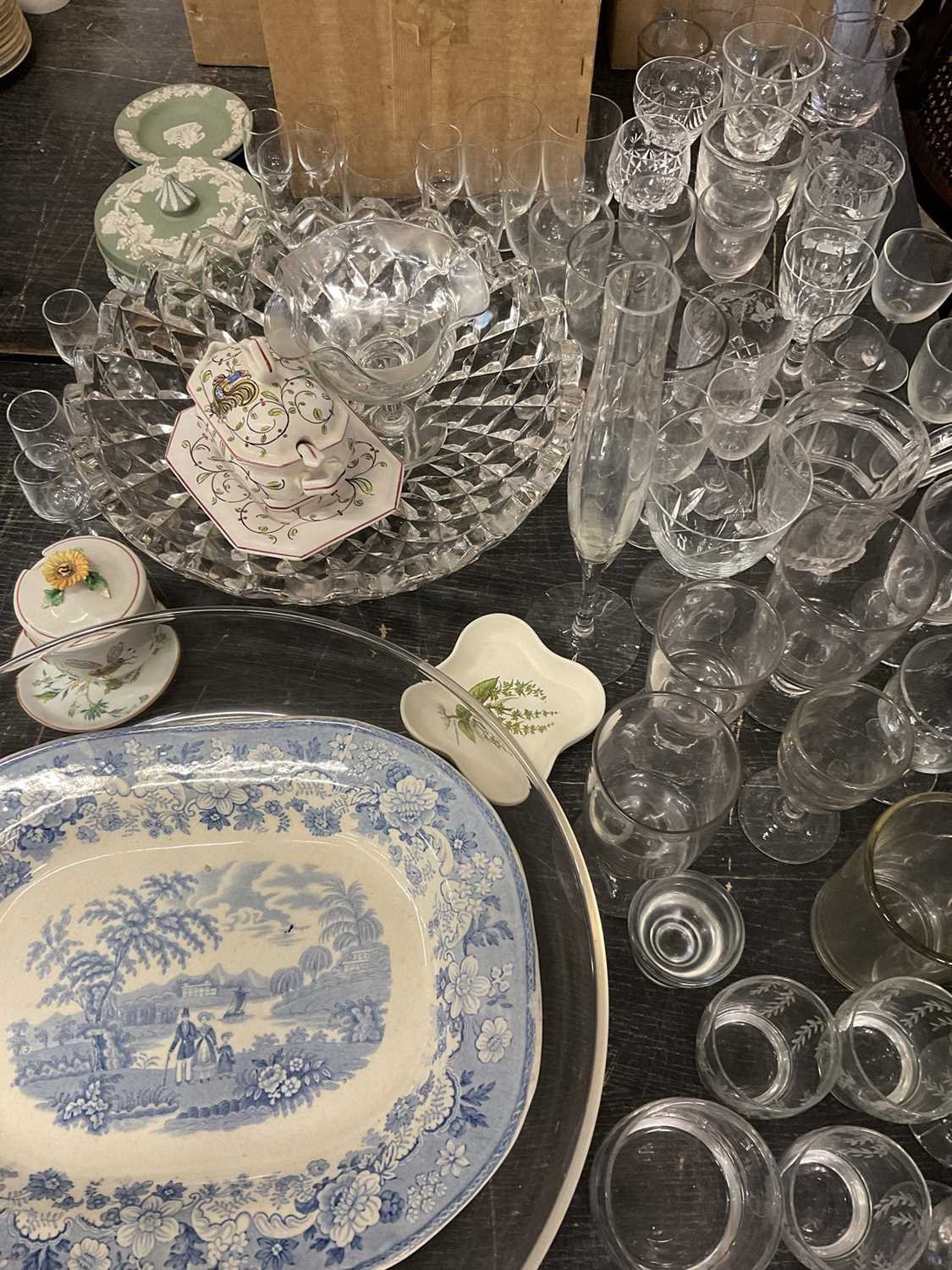 Miscellaneous glassware, 19th century and later