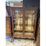 Chippendale revival display cabinet