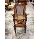 Georgian mahogany children's high chair