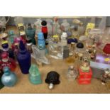 Collection of vintage perfume and perfume bottles