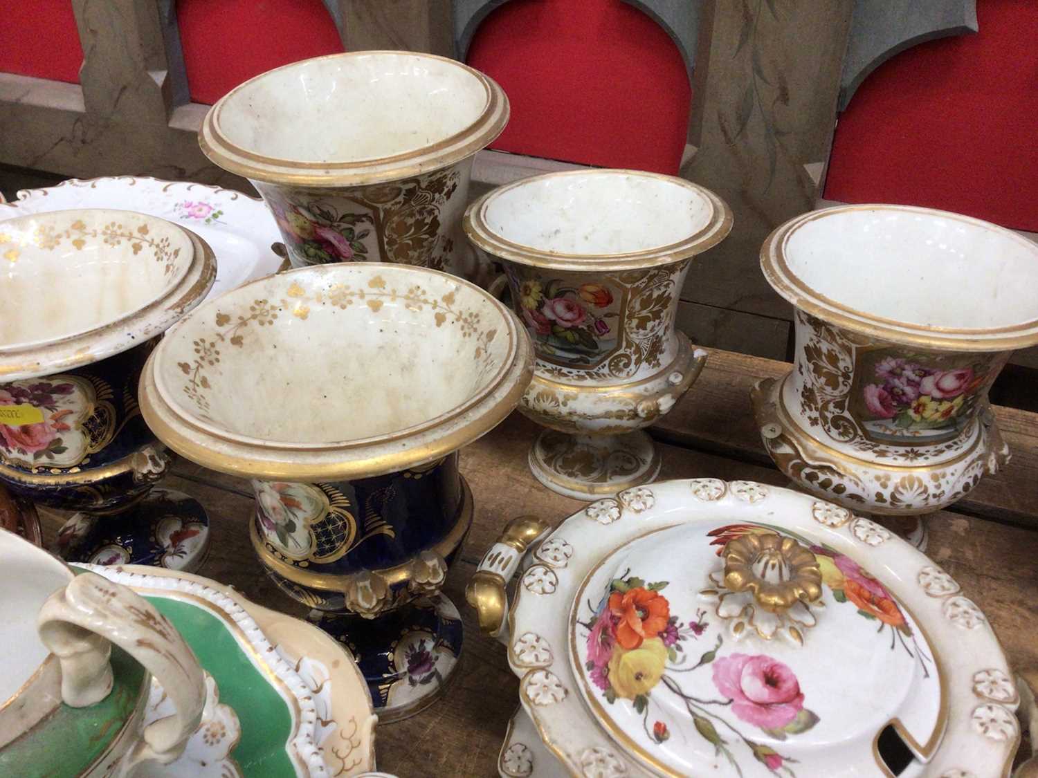 Good collection of Regency ceramics, including vases and teawares - Image 8 of 8