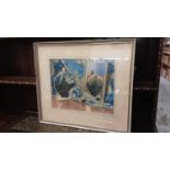 Hugh Adair Lynch: still life study in colours, watercolour colour, framed and glazed