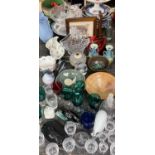 Collection of decorative ceramics and glass, studio pottery etc