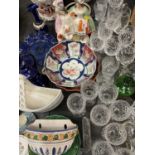 Collection of china and glass