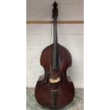 19th century half-size Continental Double bass
