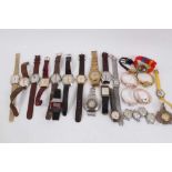 Collection of various vintage Ladies and Gentlemen's wristwatches to include Timex and Pulsar