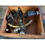 Cooke Hull cased sextant