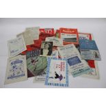 Football Programmes 1940-1950s period including Arsenal, Walsall, Colchester and others (qty)