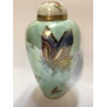 Wedgwood butterfly lustre vase and cover