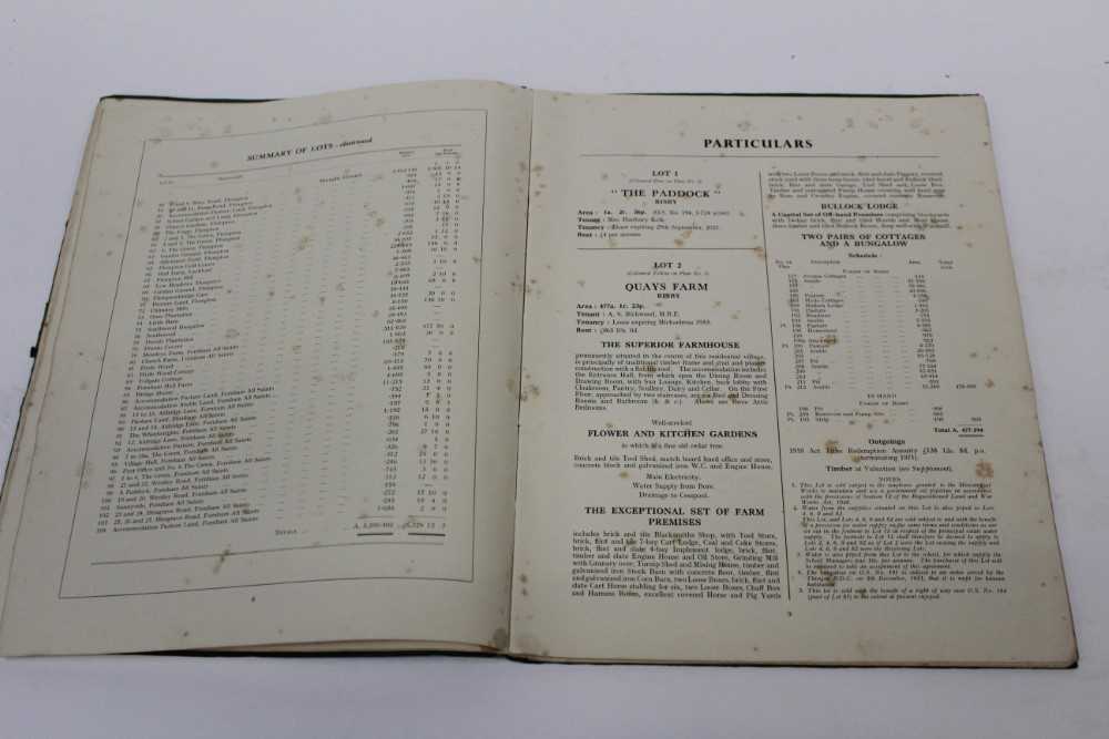 Auction catalogue 1952 for The Hengrave Estate, Bury St Edmunds - Image 4 of 4