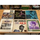 LP's collection of Jazz records in one box and one case (2)
