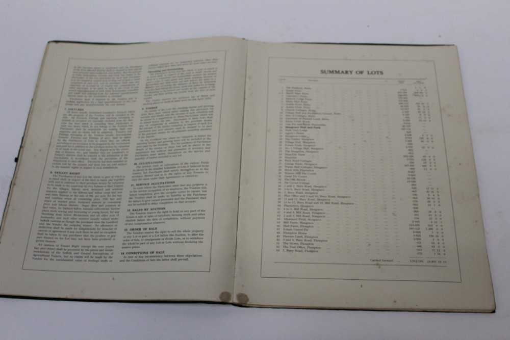 Auction catalogue 1952 for The Hengrave Estate, Bury St Edmunds - Image 3 of 4