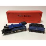 Ace Trains O gauge 4-4-0 BR blue 2006 Celebration Class locomotive and tender, in original box