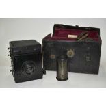 Watson's 'Argus' Reflex camera with accessories in case