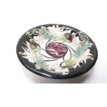 Moorcroft pottery circular shallow Talwin bowl by Nicola Slaney, dated 2015, 28.5cm diameter