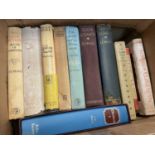 Box of books relating to Elizabethan history by J.E. Neale