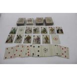 19th century playing cards by Josiah Stone, Thomas Creswick and I. Hardy, plus two other 19th centur