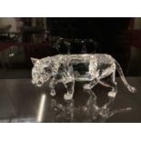 Swarovski crystal Mother Lioness, boxed