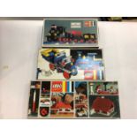 Lego selection of large and small boxed sets.