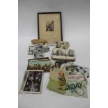 One box containing a collection of early 20th century and later real photographic and other postcard