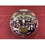 Whitefriars full lead crystal Silver Jubilee 1977 paperweight