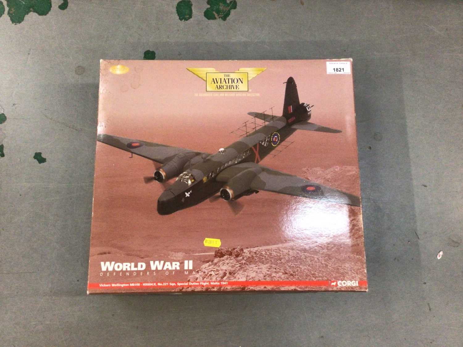 Corgi boxed selection of four Aviation Archive models, Spitfire MK1a, B-17E AA33304, Lancaster AA326
