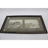 Pair of early 20th century framed photographs- The Royal Party at Senator Kirch 1901'